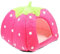 GRIRIW Strawberry Tent PET Hideout Wear-Resistant Hamster House Adorable Design for Small Animals for Hamsters Rats and Other Pets