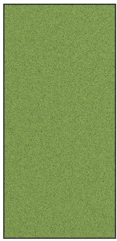vidaXL Moderne grüne rutschfeste Fußmatte | Maschinenwaschbar | Weiches Material | Polyamid | Vielseitige Nutzung | Innen/Außen | 250 x 120 cm | Matten | Innen/Außen | Schmutzfang | Eingang