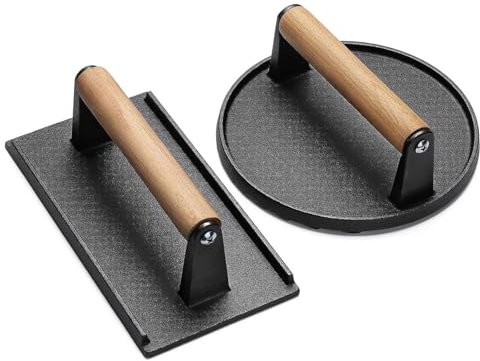 HUANGING Multifuntion Tool Meat Press Steak BBQ Cooking Tool Iron Grilling Press Suitable for Food Steak