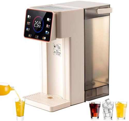 Sofortiger Heiß- und Kaltwasserspender, 2000 W schnelles Aufheizen mit 6 Temperatureinstellungen, 3L Kapazität, LED-Touchscreen, ideal für Zuhause, Büro, Schule