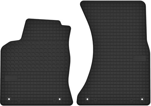 Gummimatten Vorne Gummi Fußmatten passend für Audi Q5 I (2008-2017) - Passgenau Schwarz