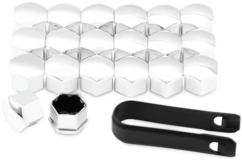 20 Stück Auto-Radmutterkappen Nabenschraubenabdeckung 17 mm, für Benz W203 W210 W211 W124 W202 W204 W212 W176 AMG