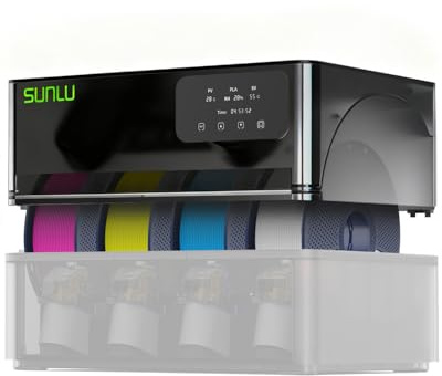 SUNLU AMS Heater per Bambu Lab AMS Gen 1, Kit di Upgrade Essiccatore Rapido 4 Bobine, Stampa ed Essiccazione Simultanea, Riscaldamento 70°C in 20 Min con Doppia Ventilazione e Protezione Tripla​​