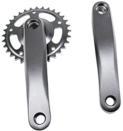 Zpengtai Kurbelgarnitur Einzelgeschwindigkeit 32T 170mm Klapprad Rennrad MTB Crankset Aluminiumlegierungs-Kettenblatt-Kettenrad-Kurbel-Set-Bike-Zubehör Speed