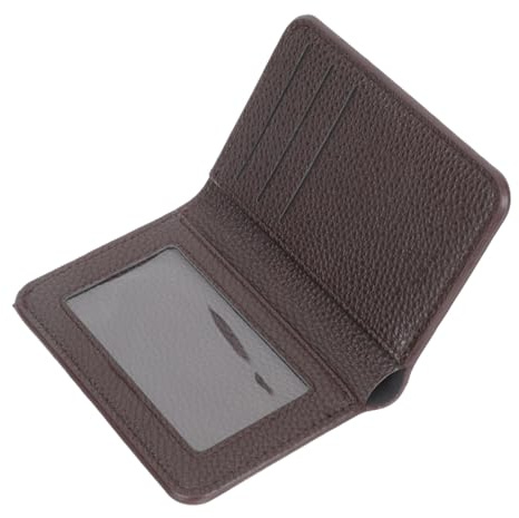 UKCOCO Portefeuille Compartiment Transparent et Porte-Cartes Multifonctionnel Court en PU Élégant et Compact Homme pour Usage Quotidien