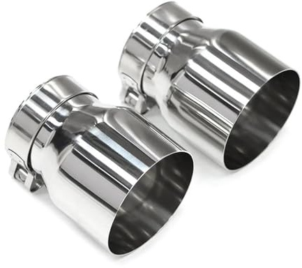 Endrohrblende Auto-Auspuffrohr-Schalldämpfer Für F22 F23 M235i M240i F20 F21 M135i M140i F30 F31 M335i M340i F32 F33 F36 M435i M440i Auspuffblende(Silber)