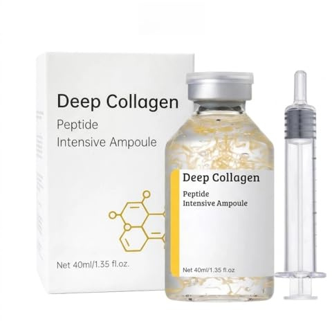 YcPaper Deep Collagen Silk Peptide Intensive Lifting Ampoule | Silk Collagen Korean Face Lift Serum with Multi Peptides | Hydrating Korean Skincare Anti Aging Facial Serum for Smooth-Looking Skin 40ml