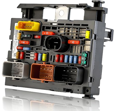 ISINEVER Under Bonnet Fuse Box BSM Fit For Citroen Berlingo B9, Dispatch Il 1.6 2.0 HDi 2007-Onwards, Fit For Peugeot Partner, Expert 308 1.6 2.0 HDi 2007-Onwards 9807028780 BSM-R04
