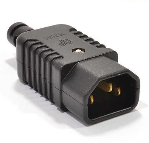 Heavy Duty Rewireable IEC C14 Kessel Anschlusskabel Männlich Inline Stecker 10a 230V [C14 Male]