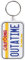 Back To The Future - License Plate, Schlüsselanhänger aus Gummi, 4.5 x 6 cm