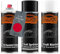 TRISTARcolor Autolack Spraydosen Set für Kunststoff Stoßstange für VW/Volkswagen 77 Daytona Rot Haftgrund Basislack Klarlack mit Weichmacher Sprühdose