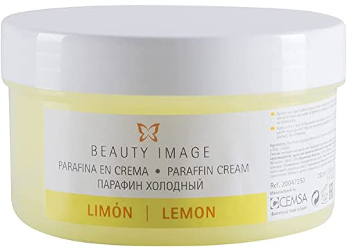 Paraffina per Mani e Piedi - Bagno di Paraffina per Mani - Trattamento Ideale per Disturbi - Effetto Crema-Sauna - 250 ml - 190 gr - Profumo al Limone