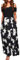 STYLEWORD Women's Summer Cold Shoulder Short Sleeve Maxi Dress Floral Print Elegant Long Dress with Pockets(Floral01,L)