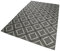Esprit Home I Handweb Kurzflor Teppich/Läufer aus Wolle für Wohnzimmer, Flur, Schlafzimmer I Kian Kelim ESP-6023-03 | Grau Silber | (160 x 230 cm)