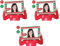 Beistle 20895 Bilderrahmen Ugly Sweater 3-teilig, 39,4 x 59,7 cm, Rot/Weiß/Grün