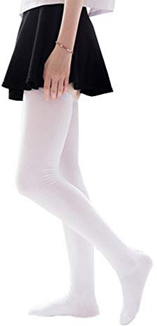 Bakicey Damen Kniestrümpfe Socken Overknee Strümpfe, Mädchen 80cm Strumpfhosen Baumwollstrümpfe Stützkniestrümpfe Gestrickte Strick Socken Hoch Über das Knie Lange Socken Winter Strümpfe (Weiß)