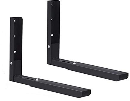 Soporte Retráctil Para Horno Microondas, Soporte Para Microondas, Brazo De Soporte Plegable, Soporte Universal Para Horno Microondas, Capacidad De Carga Máxima 50 Kg (Negro)