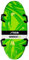 STIGA Unisex-Youth Snowrocket Graffiti 110 Green Foamboard, 110 cm