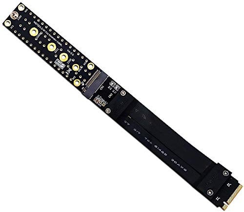 SUPERPLUS M.2(NGFF) Key M NVMe SSD Extension Cable Extender PCIe3.0 x4 Full Speed