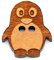 NaturSchatulle Holzknöpfe Motiv Pinguin | 5 Stück Kirsche 2 Loch Knöpfe Holz DIY Basteln Nähen Schmuckherstellung Annähen Kinderknöpfe