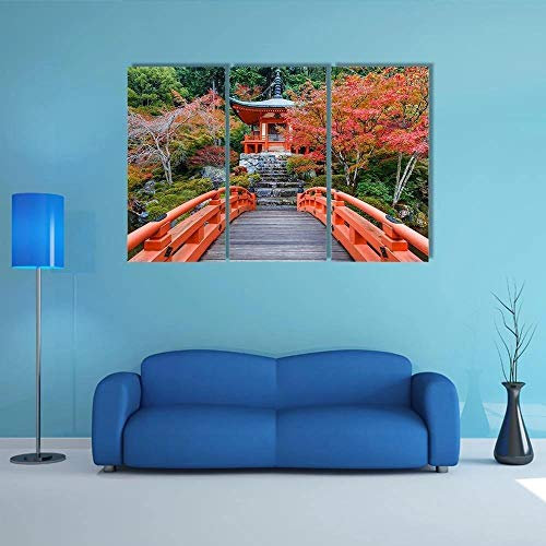 5 Teile Bild Auf Leinwand Leinwandbilder Ganesha Ganesha Wandkunst Tapete Dekorative Wandbild Für Wohnzimmer Home Decor 100X55 cm (Mit Rahmen)