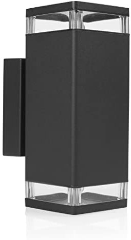 Smartwares Design-Wandleuchte Black Outdoor - Spots GU10-2 x 5 W