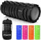 Fizyo Rouleau de fascia EVA pour la colonne vertébrale, Foam Roller pour le massage des points trigger, Rouleau en mousse favorise la circulation sanguine (Noir, 33 x 14 cm)