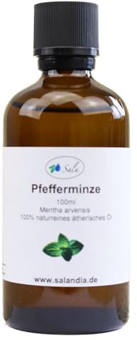 Sala Pfefferminzöl mentha arvensis ätherisches Öl naturrein 2 x 100 ml (200 ml) Glasflasche