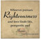 Whoever Pursues Righteousness and Love Finds1 Wooden Engraved Desk Name Plates Wooden Name Nursery Sign Smooth Fashion Animal for Father's Day 18x18 Inch