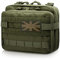 WYNEX Taktische große Administasche mit doppellagigem Design, Molle EDC EMT Utility Pouch mit Kartenhülle modulare Werkzeugtasche mit großem Fassungsvermögen, armee-grün, Einheitsgröße