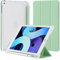 4UBonLife Funda para iPad 9,7 Pulgadas 6.ª/5.ª Generación 2018/2017 con Portalápiz, para iPad Air 1/ Air 2 Protectora Cover de TPU Carcasa Delgada Ligera Posterior Translúcido Cubierta, Verde Menta