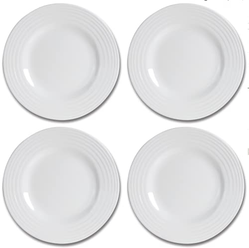 Kampa Set of 4 Camping Melamine White Blanco Side Plate 20.5cm MM0078