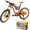 FENGQ 1:10 Finger Fahrrad Modell, Mountainbike-Spielzeug, Mini Fahrrad, Miniatur Finger Bike für Kinderspielzeug, Geschenke und Dekoration (Orange)