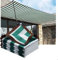 ZHJSHOU Teli Ombreggianti Da Esterno,Rete Ombreggiante Antistrappo,Tenda da Sole Crittografia a 12 Pin,per Esterno, Giardino e Terrazza, Piscina,Verde Bianco,2X7m