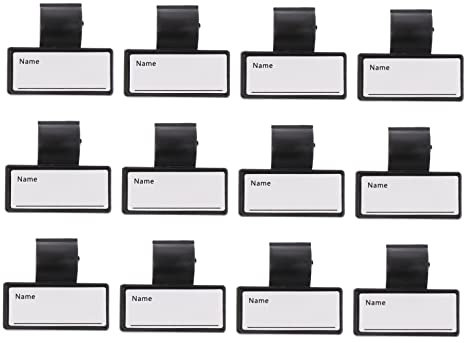 Healeved 1 Satz 12 Stück Stethoskop-Marker Langlebige Namensschilder Für Krankenpflegeausweise Ausweishalter Mit Clip Stethoskopschlauch Namensschild-Ausweishalter Mit Clip