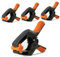 WOCTEC 4-Pack Spring Clamps Heavy Duty - 6 Inch Large Plastic Clamps for Crafts and Pool Cover Clips with 3 Inch Jaw Opening- Wodworking Clamps for Cover Holding and Wood Gluing (6 Inch Pack of 4)