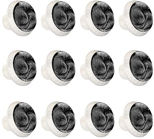 Paquete de 12 pomos para cajón, para armario de cocina, armario, puerta, muebles decorativos, pintura artística especial