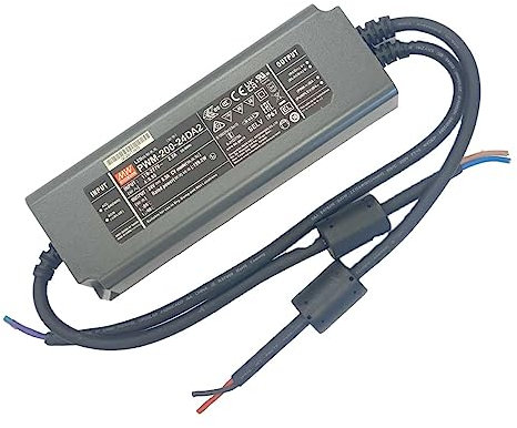 Meanwell PWM-200-24DA2, Alimentatore Led Driver Dimmerabile DALI e DALI-2, Max 200W 24V 8,3A IP67