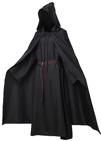 Pagan Tunika Cloak Friar Mittelalter Cosplay Kapuze Capes Kostüme Ritter Kostüm