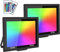 RIGIDON 2 Pack RGB Strahler 100W 10000LM RGB LED Strahler mit Fernbedienung 16 Farben 4 Modi IP66 Wasserdicht RGBW Farbwechsel Flutlicht Outdoor Für Party Garten Baum Landschaft Disco Feiern