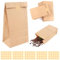 50 Stück Braun Kraftpapiertüten, MXTIMWAN Papiertüten Klein 18*9*5.5cm Geschenktüten Papier Weihnachten Butterbrottüten Kindergeburtstag Braun Tüten Papier mit 100 Aufkleber Samentütchen für Feiern