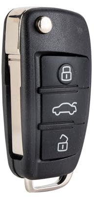 BestKeys - Replacement 4 Button Car Key Fob with Keyless Entry Remote Control for Audi Compatible with 2010-2014 A1 2006-2010 TT 2009-2010 R8 8X0837220D or 8X0837220 (1)