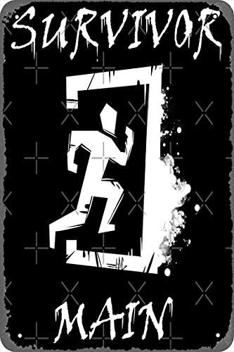 Wanddekor-Schild – DBD Dead by Daylight Survivor Haupt-Poster – 20,3 x 30,5 cm, Vintage-Look, Metallschild, Bar, Man Cave, Kunstdekoration