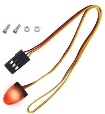 eMagTech Auto LKW RC LED Licht Rotierende Blinklampe Beleuchtung Kompatibel mit 1/8 1/10 1/12 RC Modellauto HSP SCX10 1/14 RC Auto 11x15mm Rot