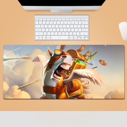 DOTA2 Gaming-Mauspad, großes Mauspad mit genähten Kanten, professionelle rutschfeste Gummiunterseite, Büro, Computer, Laptop, Tastatur, Mauspad (D4)