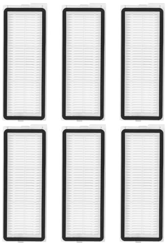 6 Stück Ersatz-HEPA-Filter für Roborock Qrevo S/Qrevo S5V/Qrevo Plus/Qrevo Curv/Qrevo Pro/Qrevo MaxV/Qrevo Curve/Qrevo Edge/Qrevo Curv S5X/Qrevo EDGE S5A//QV 35A/QV 35S Roboter-Staubsauger-Zubehör