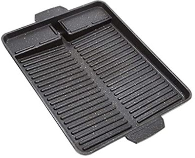 CCYENG Parrilla de Barbacoa portátil, Placa de Barbacoa Antiadherente, Estufa de Gas, Cocina de inducción, Fiesta, Picnic, terraza, Playa, Placa de Barbacoa