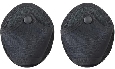 2 Stücke Tactical Handcuff Case, Nylon Handschellentasche,Taktische Taille Pack Tasche Beutel Werkzeug Organizer,Polizei Handschellen Gürteltasche Langlebig mit Druckknopf für Outdoor,Außenbereich