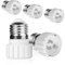 OurLeeme Adapter GU10 auf E27 LED Lampe Fassung Lampenfassung E27 für LED-Lampen Glühbirnen Halogen, GU10 auf E27 Adapter Konverter für Flure Treppen Balkone,Installation in 10S