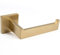 Pebble Grey™ Manhattan Toilet Roll Holder for Bathroom, Wall Mounted with Screws, Industrial Style Toilet Paper Holder, Contemporary Design, Anti-Rust, Concealed Fixings (Brushed Brass)